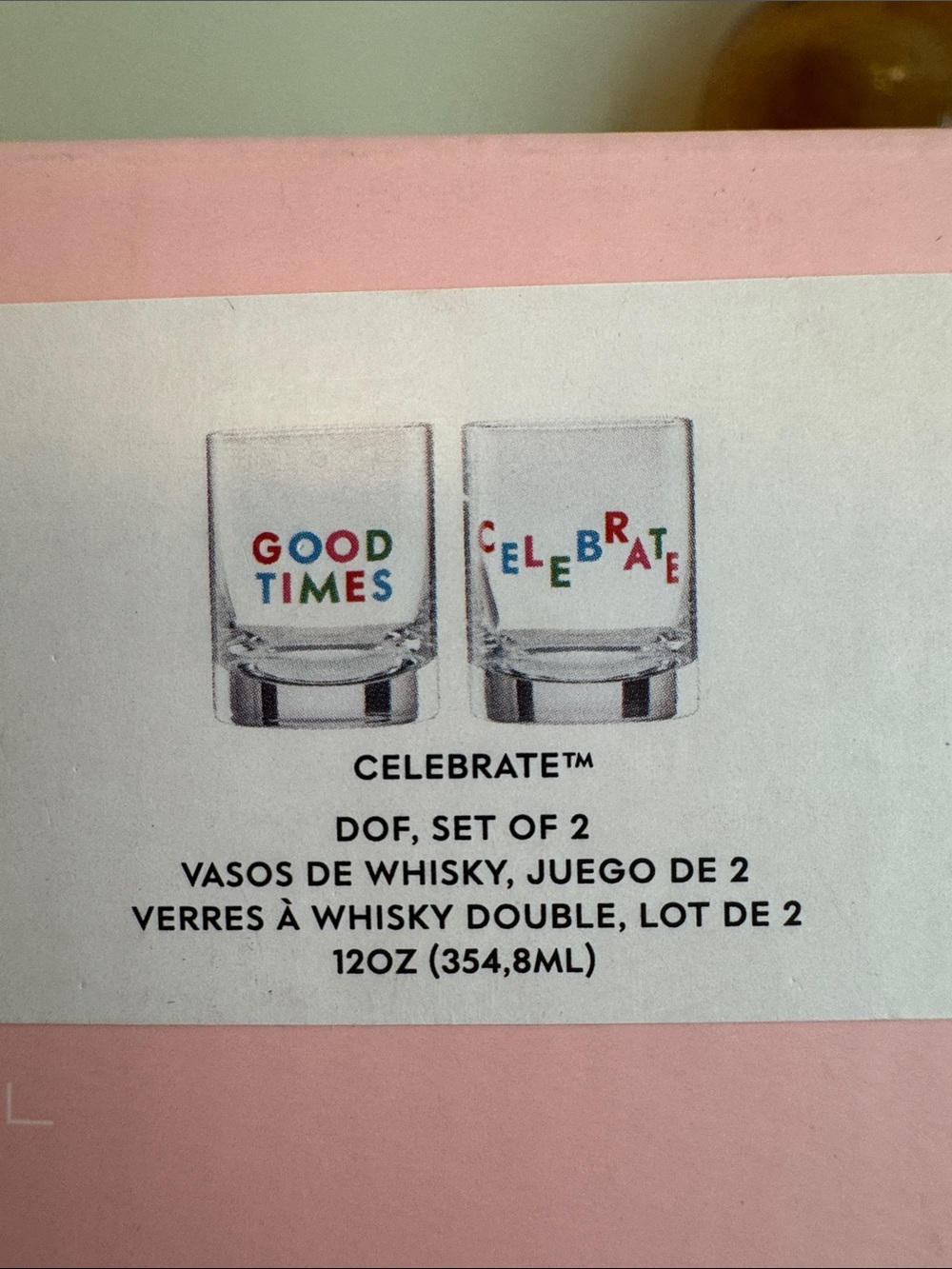 kate spade Celebrate/Good Times Whiskey Glasses in Multicolor